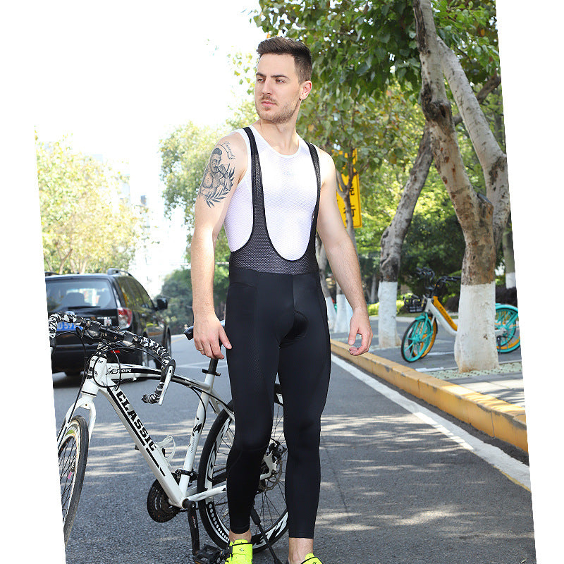 Tracks, cycling pants, men, summer road, mountain bike, suspender pants, spring and autumn