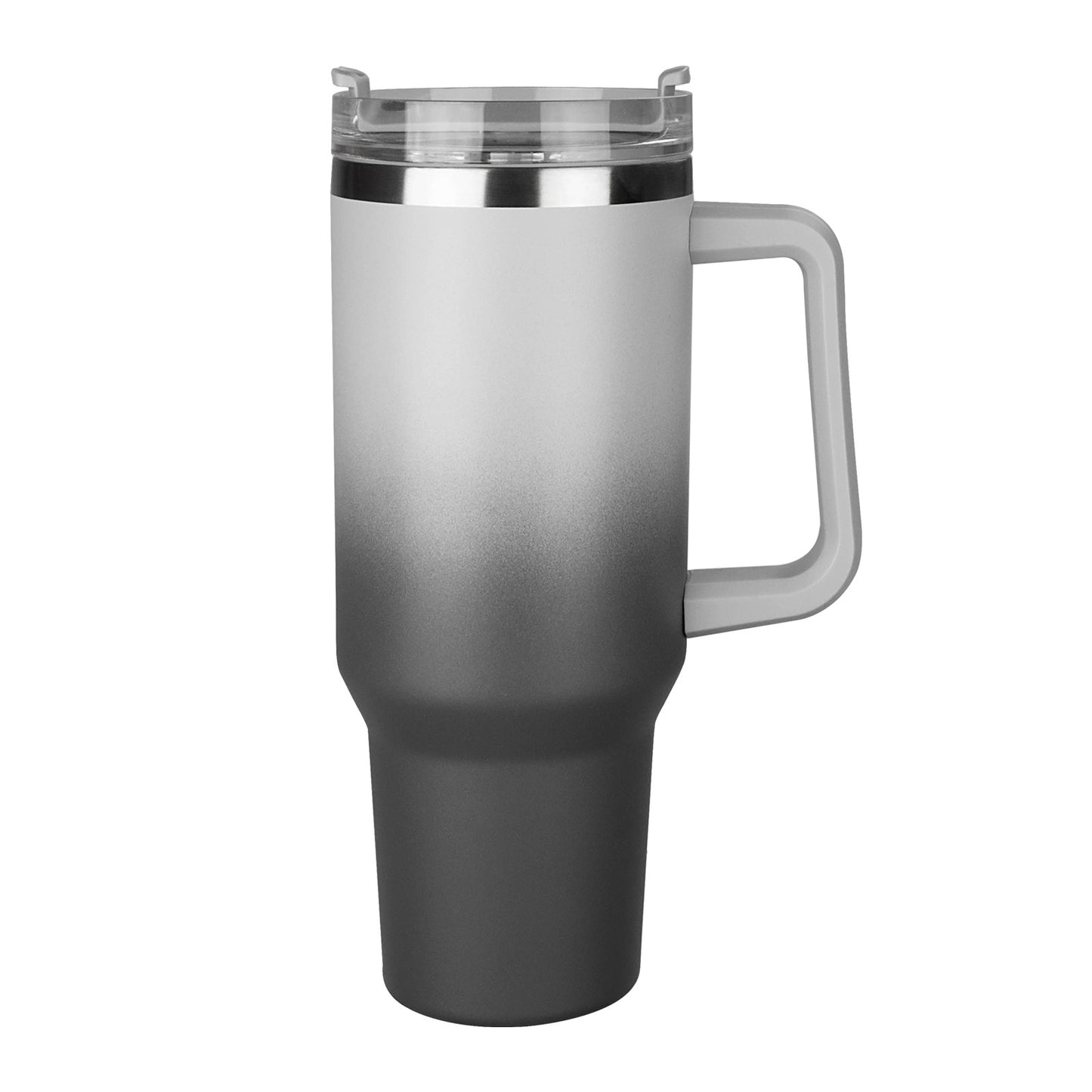 Insulated Reusable Stainless Steel Travel Mug Keeps Drinks Cold up to 24 Hours, 40 oz Tumbler with Handle and Straw Lid