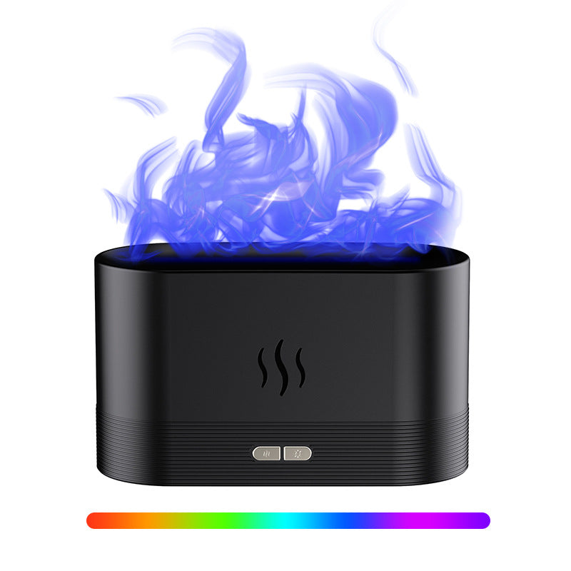 3D Colorful Flame Air Aroma Diffuser Humidifier, Bluetooth Noiseless Essential Oil Diffuser for Home