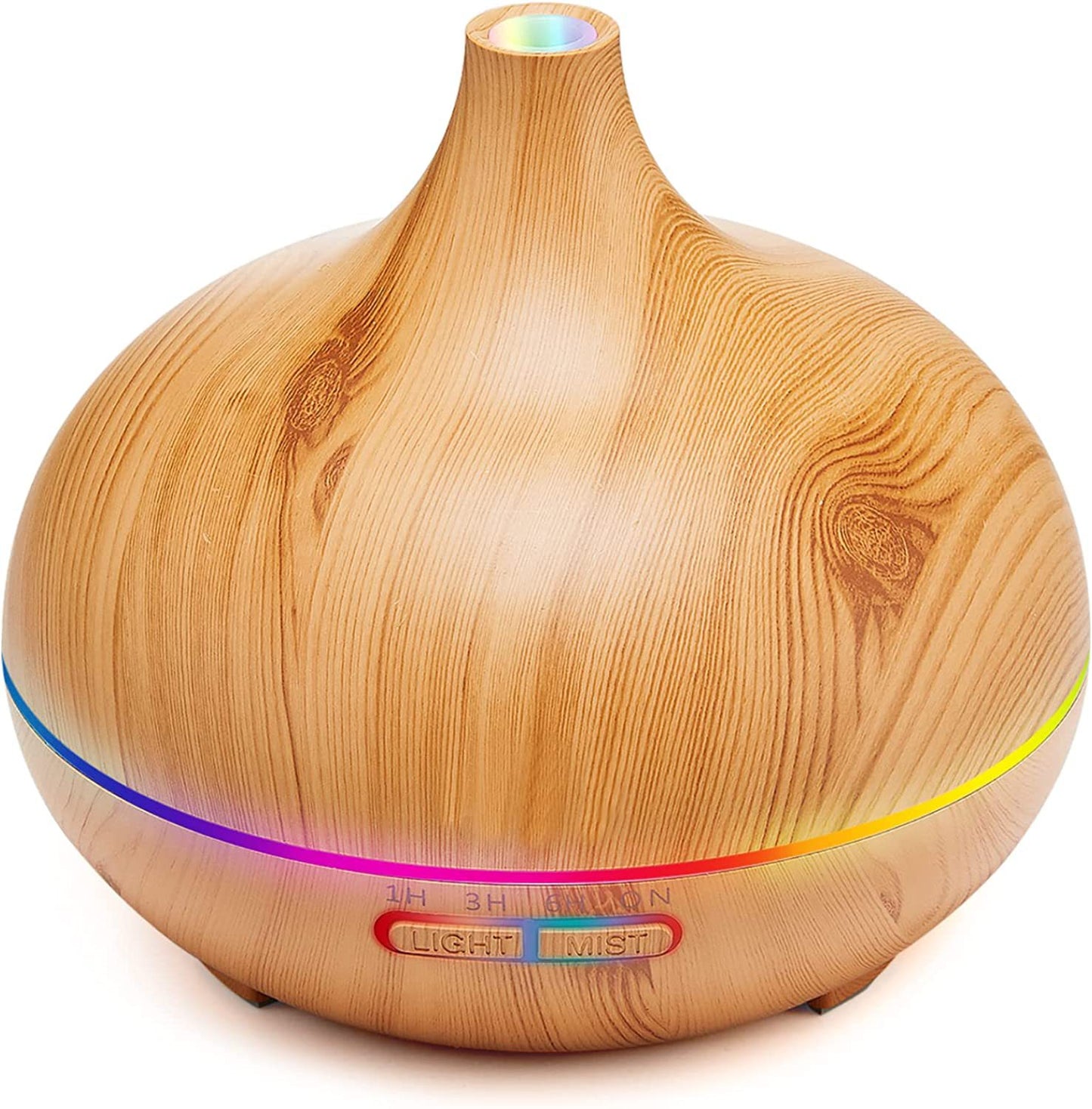 Onion Bluetooth Large Capacity 500ml Aroma Diffuser Air Humidifier Wood for Essential Oil Large Room