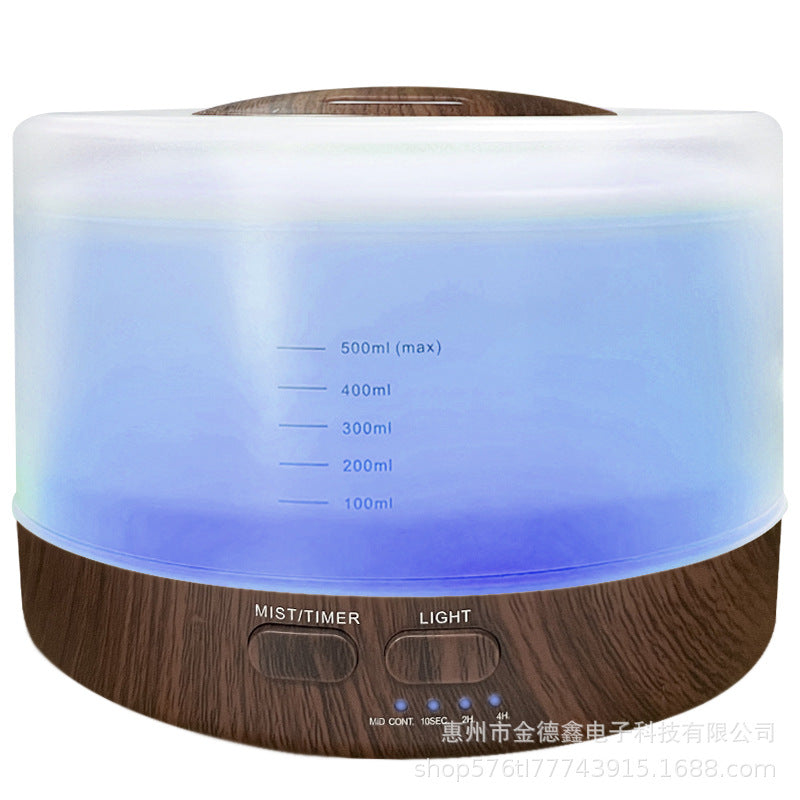 Large-capacity bluetooth speaker aroma diffuser colorful light wood grain aroma diffuser humidifier aroma diffuser