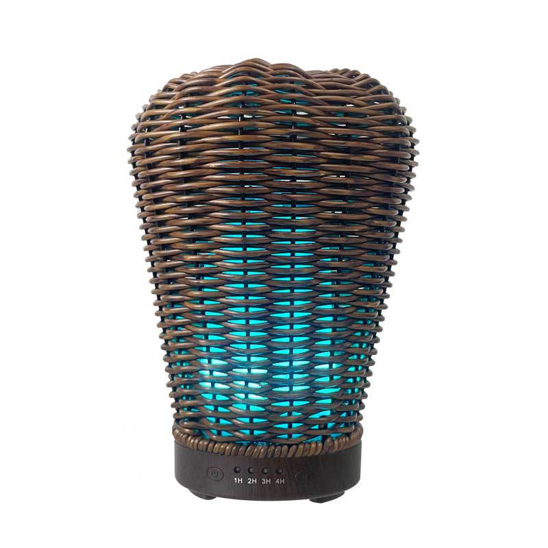 Hot air balloon rattan diffuser wine bottle woven desktop diffuser colorful bedside night light