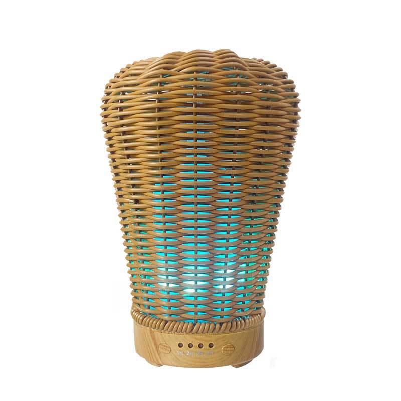 Hot air balloon rattan diffuser wine bottle woven desktop diffuser colorful bedside night light