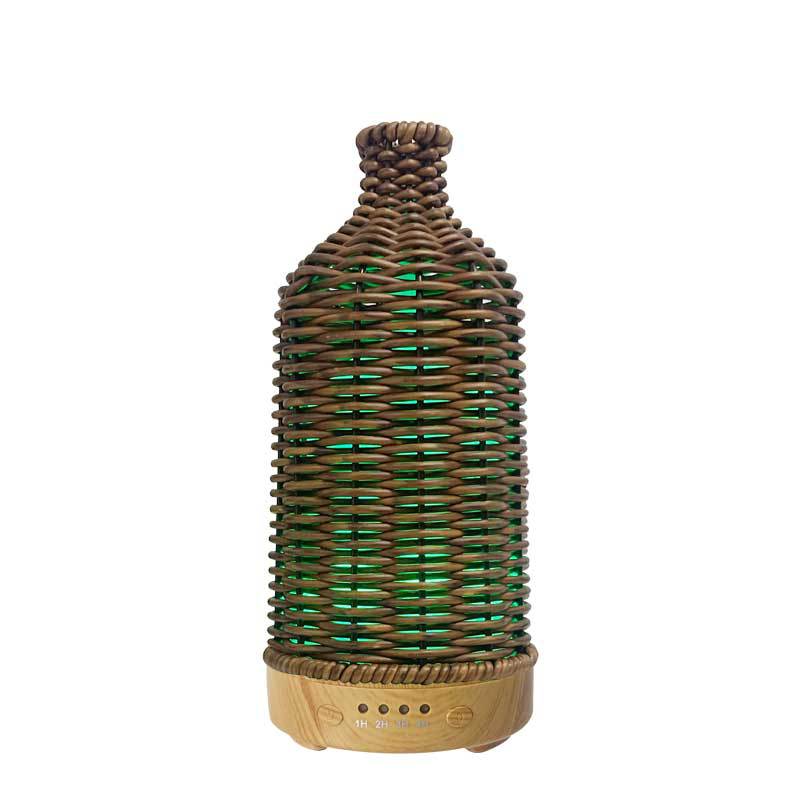 Hot air balloon rattan diffuser wine bottle woven desktop diffuser colorful bedside night light