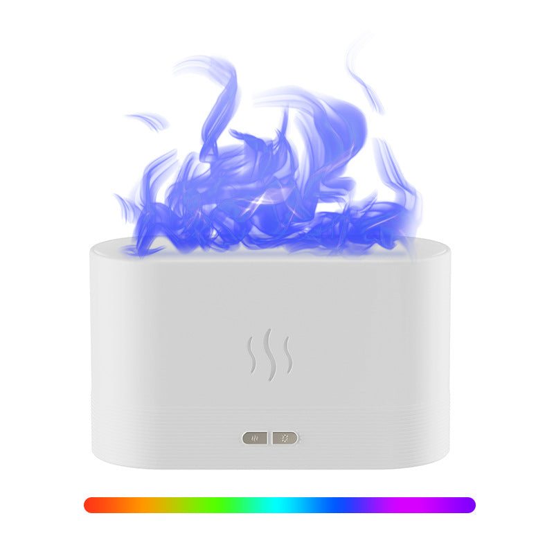 3D Colorful Flame Air Aroma Diffuser Humidifier, Bluetooth Noiseless Essential Oil Diffuser for Home