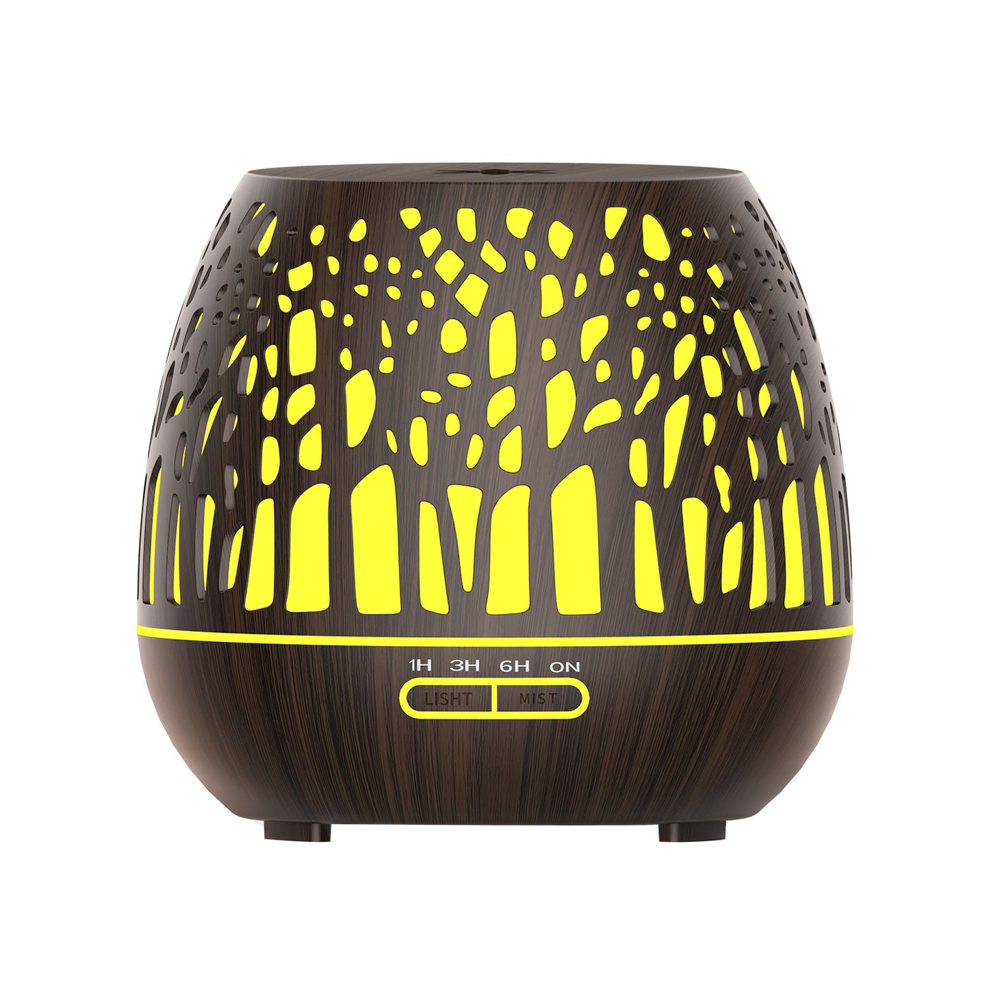 400ml Room Essential Oil Aroma Diffuser, Hollow Colorful Ultrasonic Humidifier