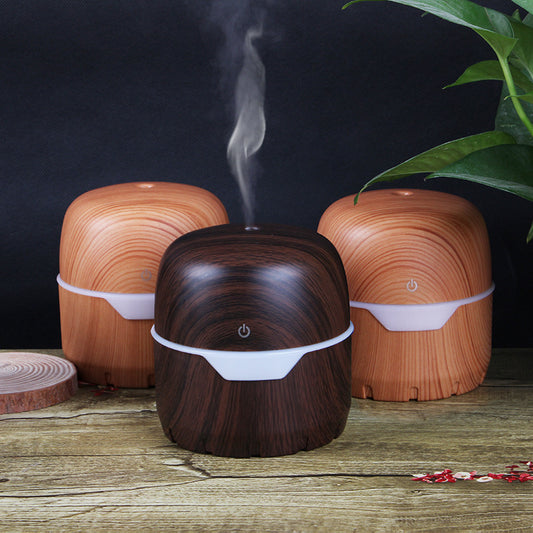 Treasure box air humidification ultrasonic large volume aroma diffusion wood grain humidifier atomization aroma diffuser