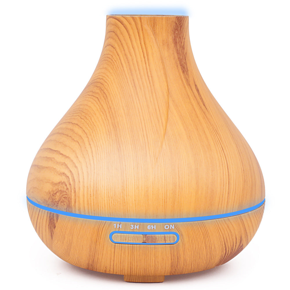 300ML vase essential oil humidifier color light wood grain ultrasonic cool mist aromatherapy diffusers