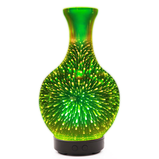 3D glass luminous humidifier dazzling color ultrasonic aromatherapy machine household gift aromatherapy diffuser