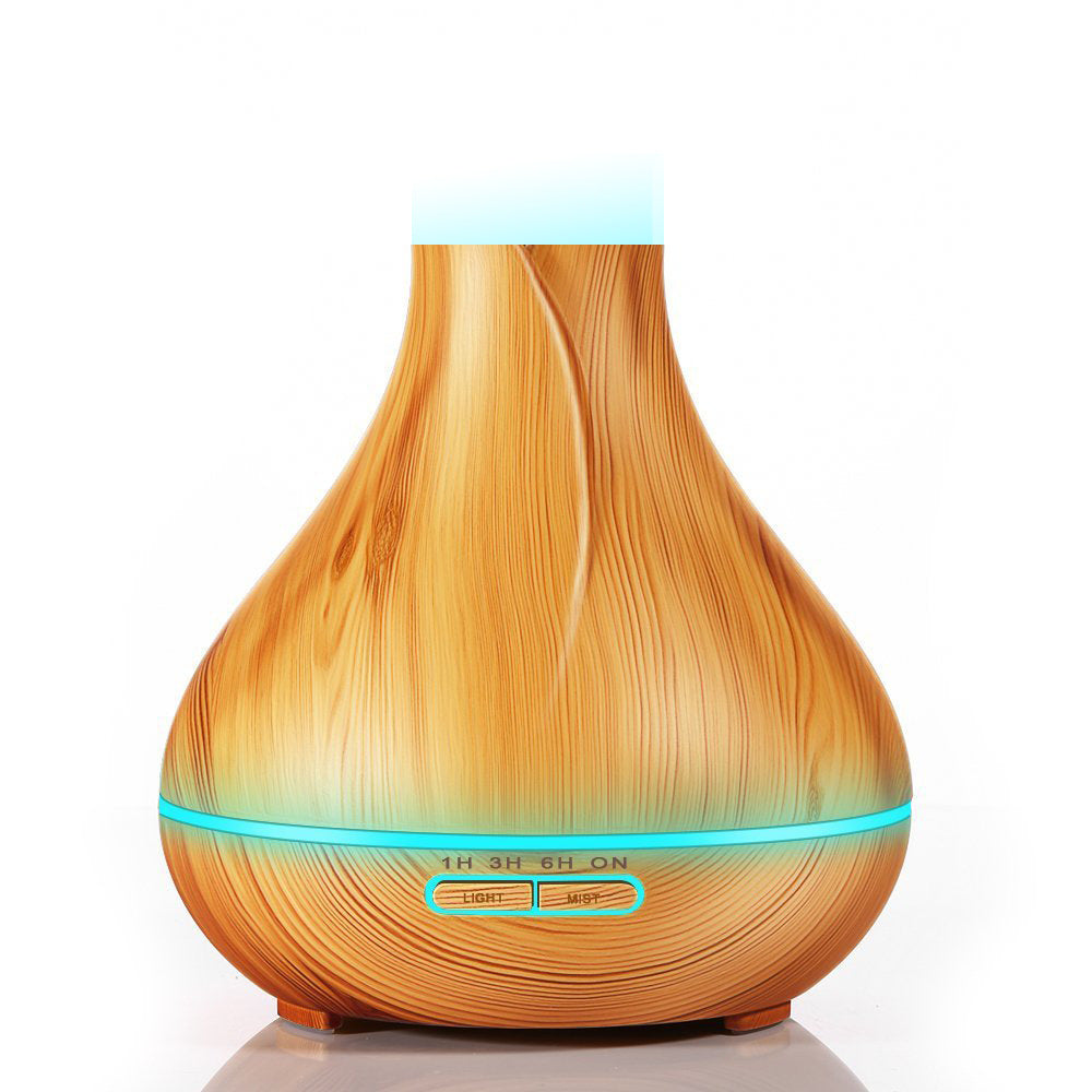 300ML vase essential oil humidifier color light wood grain ultrasonic cool mist aromatherapy diffusers