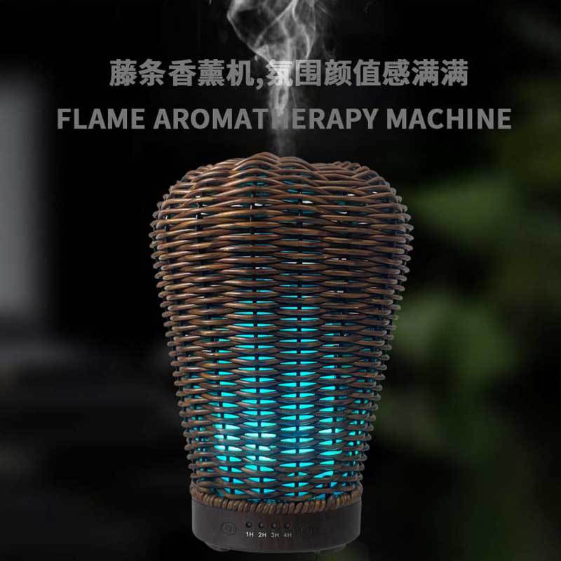 Hot air balloon rattan diffuser wine bottle woven desktop diffuser colorful bedside night light