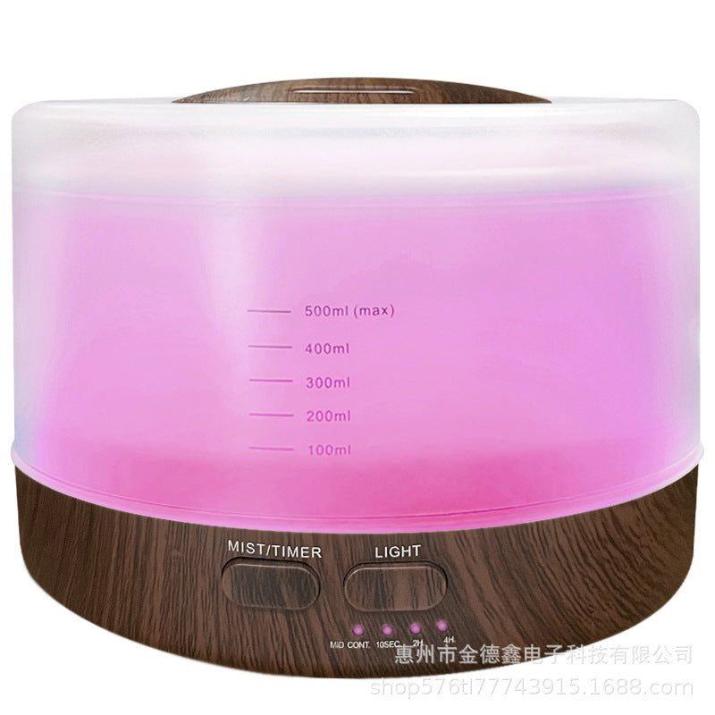 Large-capacity bluetooth speaker aroma diffuser colorful light wood grain aroma diffuser humidifier aroma diffuser