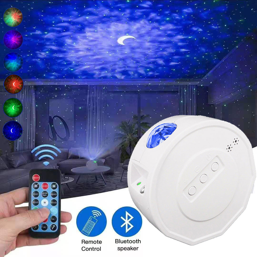 LED starry sky projection light, bluetooth music, moon night light, starry sky, laser, ocean, nebula, projection atmosphere light