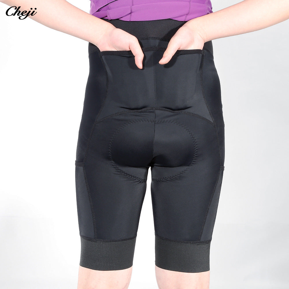 cheji trail cycling pants men's bib shorts summer  double arrow pants pads