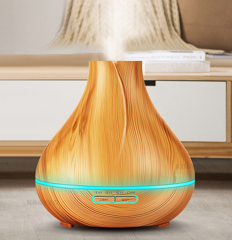 300ML vase essential oil humidifier color light wood grain ultrasonic cool mist aromatherapy diffusers