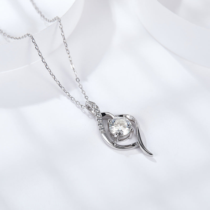 Valentine's Day gift 925 sterling silver pendant at first sight Allure necklace for girls niche gifts