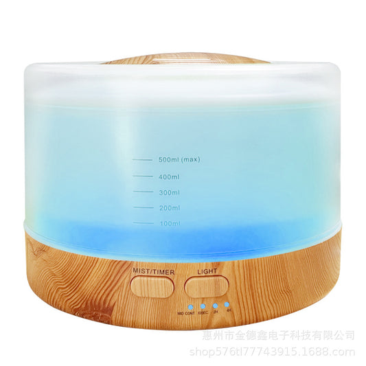 Large-capacity bluetooth speaker aroma diffuser colorful light wood grain aroma diffuser humidifier aroma diffuser