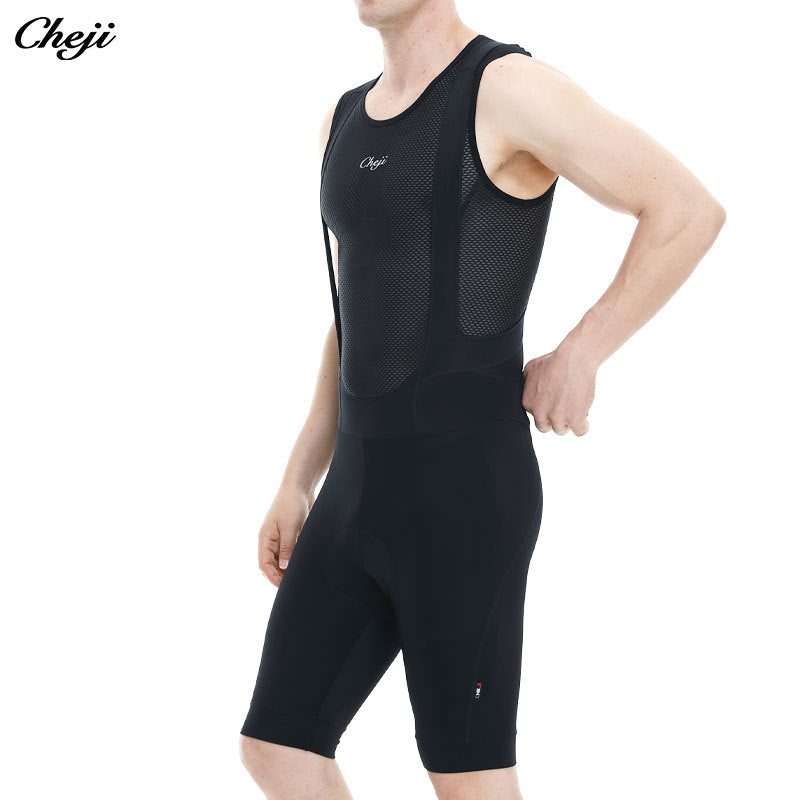 cheji cycling pants men's summer suspender strap shorts sweat wicking breathable slim butt lift spot wholesale