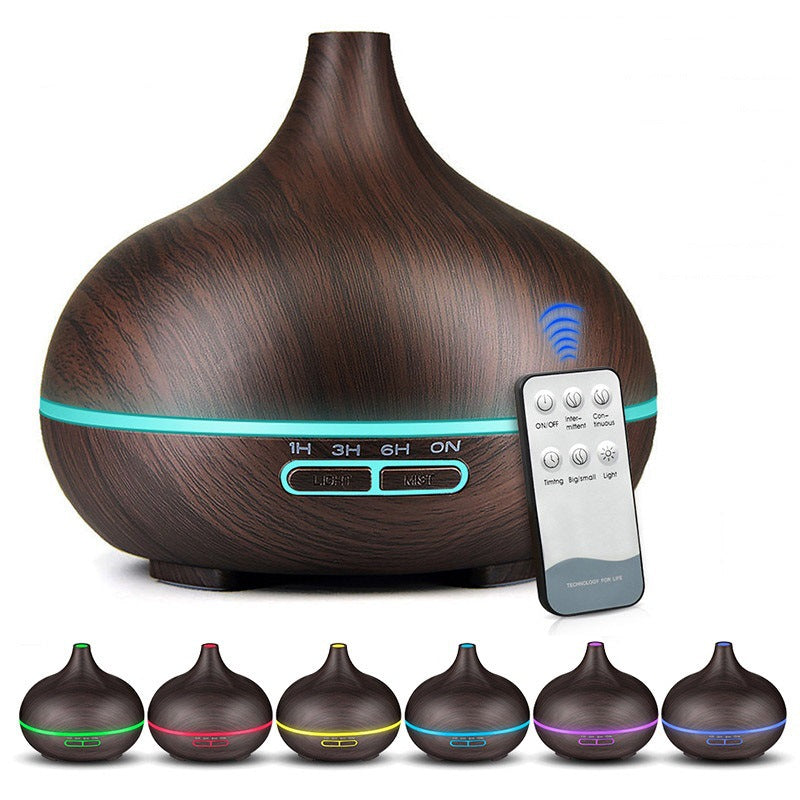 Onion Bluetooth Large Capacity 500ml Aroma Diffuser Air Humidifier Wood for Essential Oil Large Room